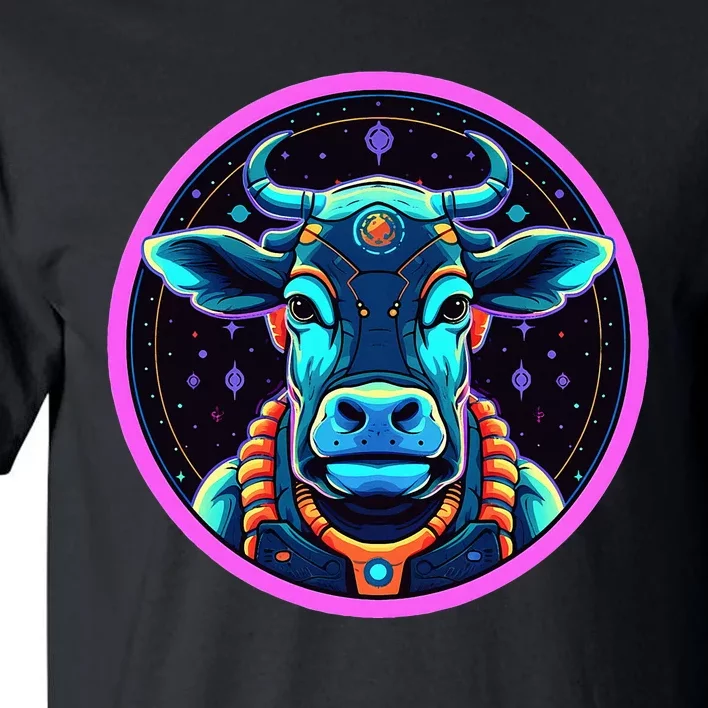 Space Cow Astronaut Funny Cosmic Galaxy Animals Tall T-Shirt