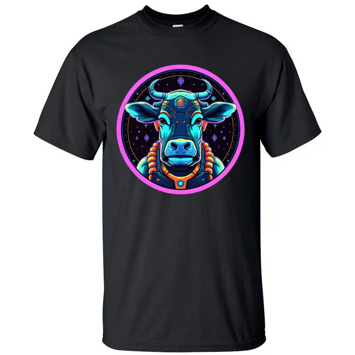 Space Cow Astronaut Funny Cosmic Galaxy Animals Tall T-Shirt