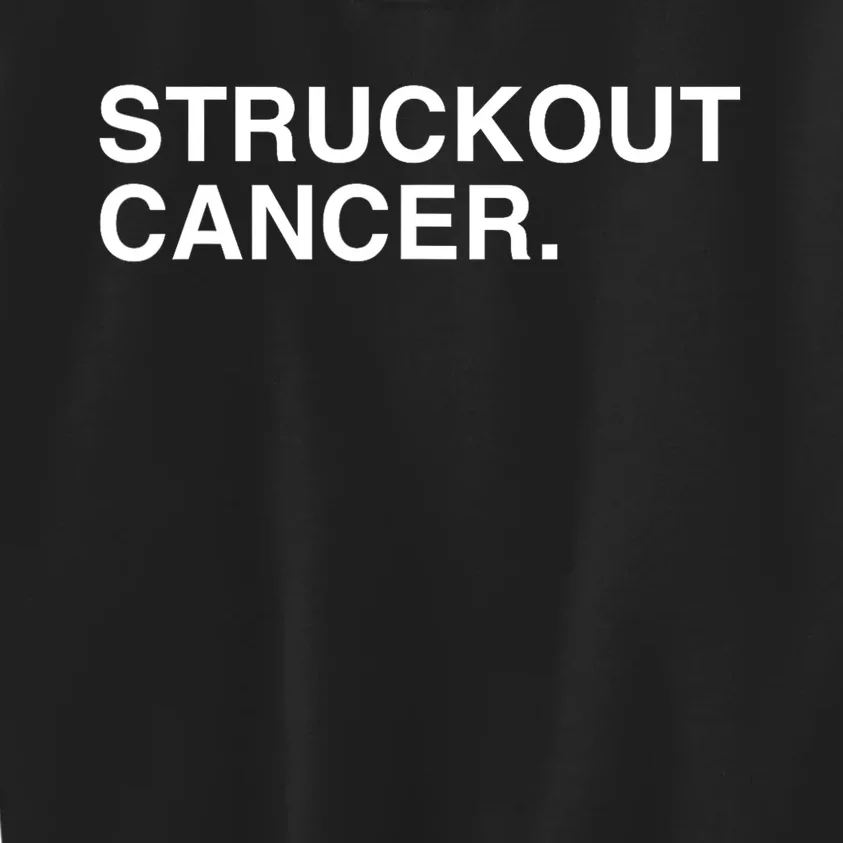 Struckout Cancer Awareness Walk Baseball For Men Women Kids Sweatshirt