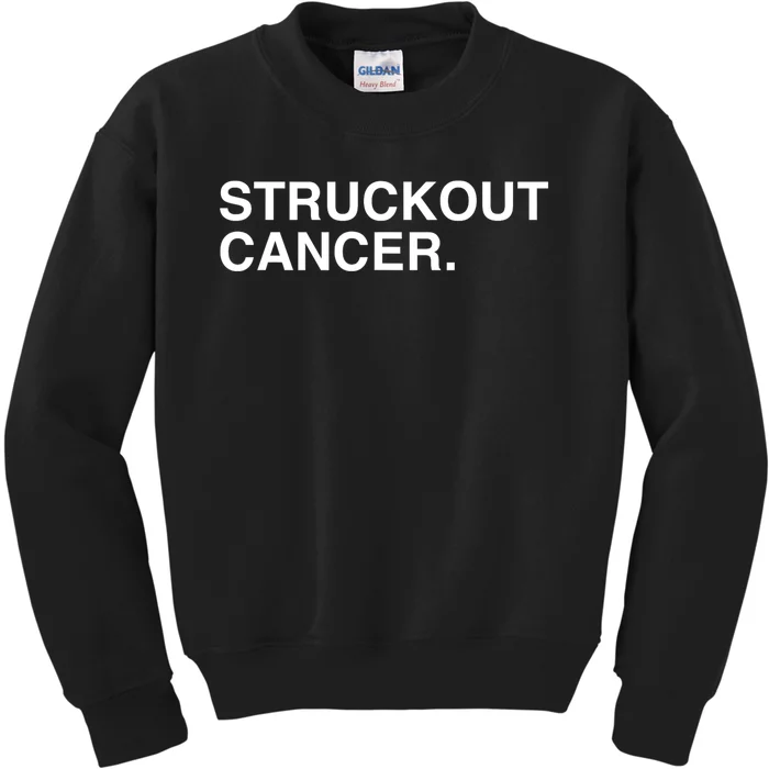 Struckout Cancer Awareness Walk Baseball For Men Women Kids Sweatshirt