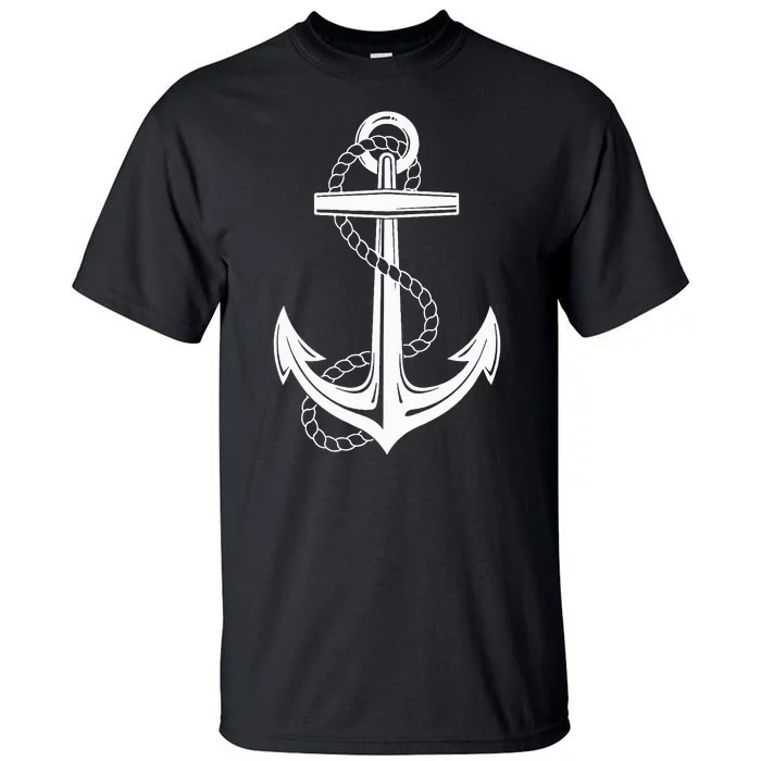 Sailor Costume Anchor Captain Sailing Children Tall T-Shirt