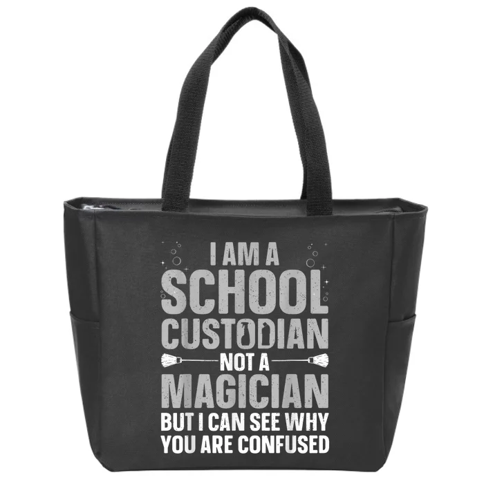 School Custodian Art For Custodian Appreciation Zip Tote Bag