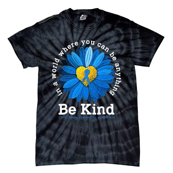 Stop Child Abuse Child Abuse Awareness Prevention Tie-Dye T-Shirt