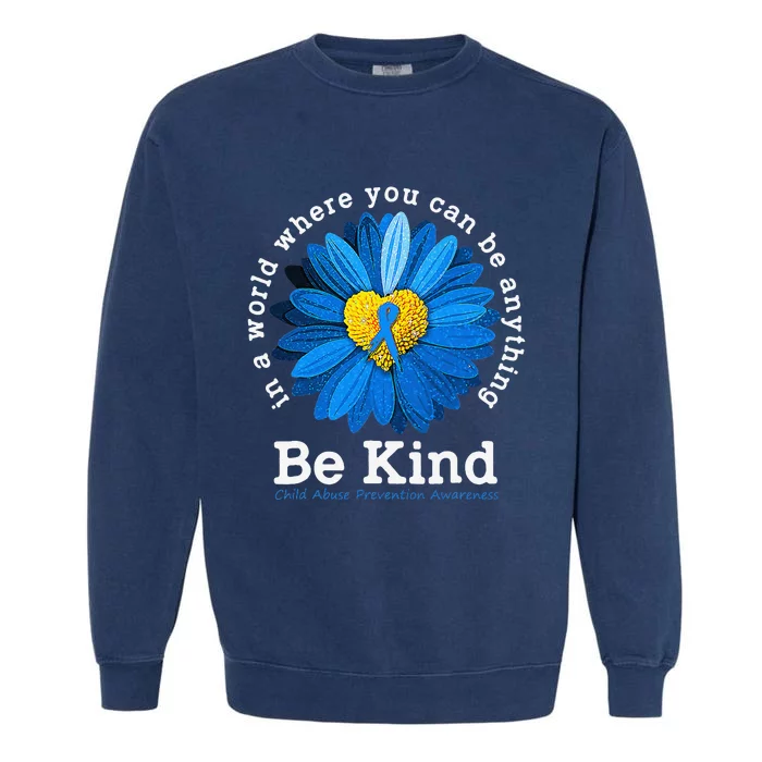 Stop Child Abuse Child Abuse Awareness Prevention Garment-Dyed Sweatshirt