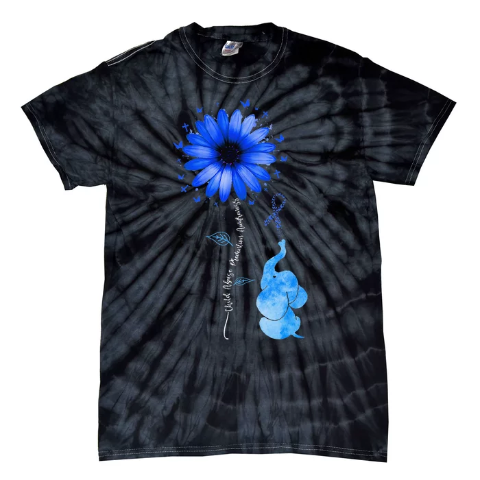 Stop Child Abuse Prevention Awareness Month Tie-Dye T-Shirt