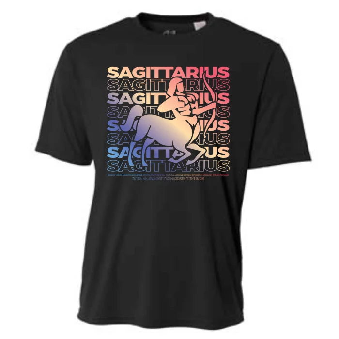 Sagittarius Centaur Archer Zodiac Esoteric Astrology Gift Cooling Performance Crew T-Shirt