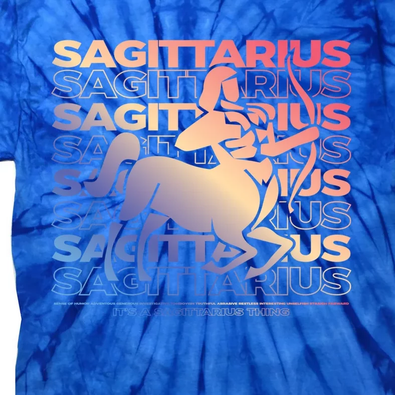 Sagittarius Centaur Archer Zodiac Esoteric Astrology Gift Tie-Dye T-Shirt