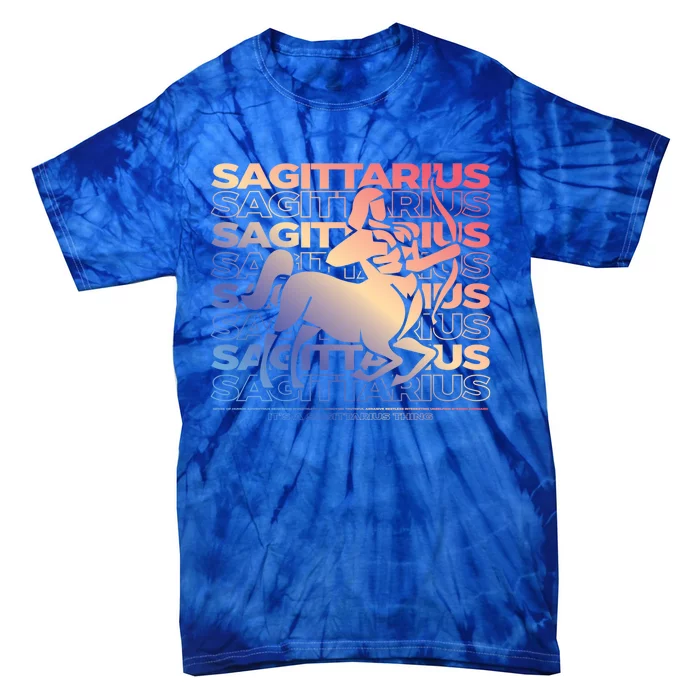 Sagittarius Centaur Archer Zodiac Esoteric Astrology Gift Tie-Dye T-Shirt