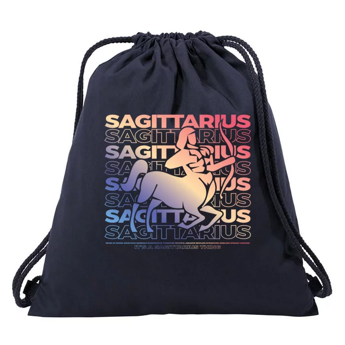 Sagittarius Centaur Archer Zodiac Esoteric Astrology Gift Drawstring Bag