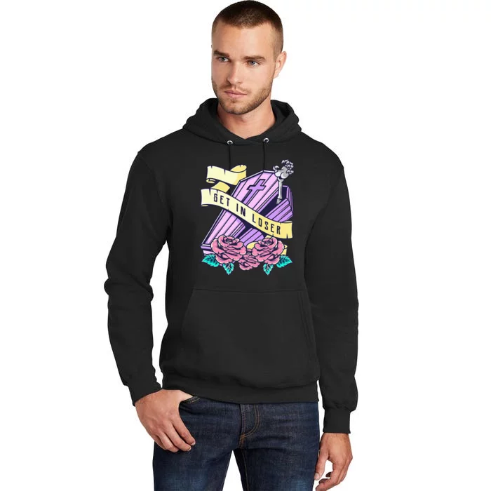 Spooky Coffin Aesthetic for Halloween Lovers Tall Hoodie