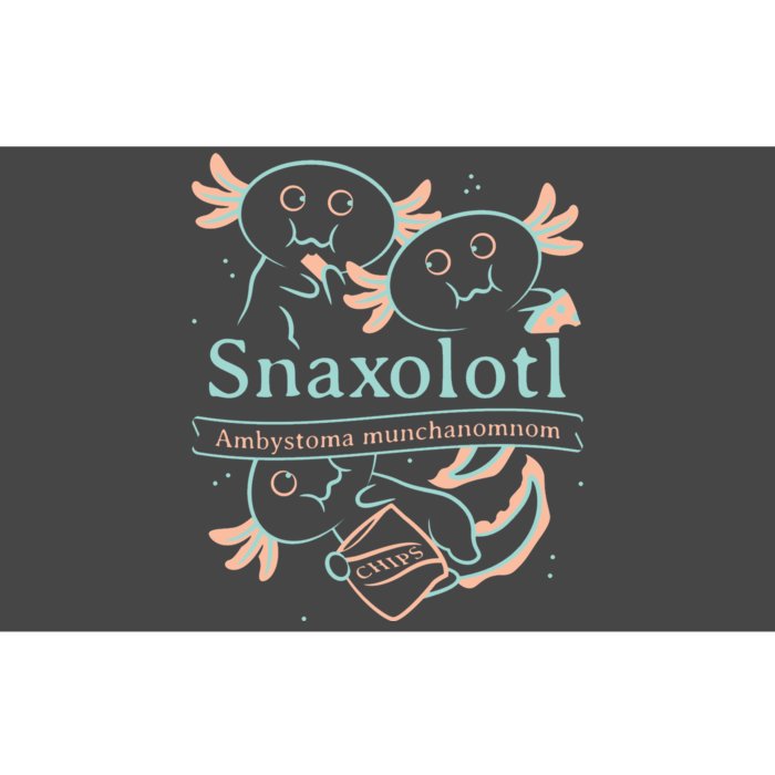 Snaxolotl Cute Axolotl Chips Bumper Sticker