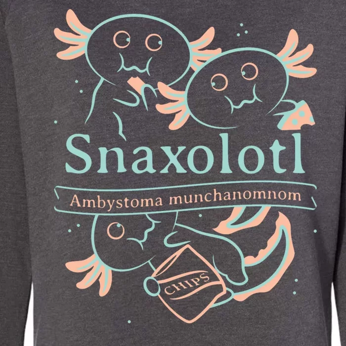 Snaxolotl Cute Axolotl Chips Womens California Wash Sweatshirt