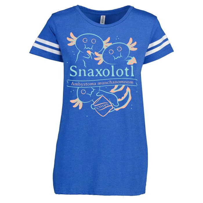 Snaxolotl Cute Axolotl Chips Enza Ladies Jersey Football T-Shirt