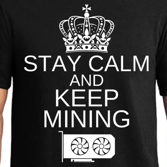 Stay Calm And Keep Mining, Crypto, GPU Mining Rigs Pajama Set