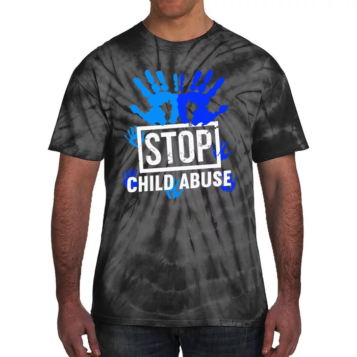 Stop Child Abuse Child Abuse Prevention awareness Tie-Dye T-Shirt