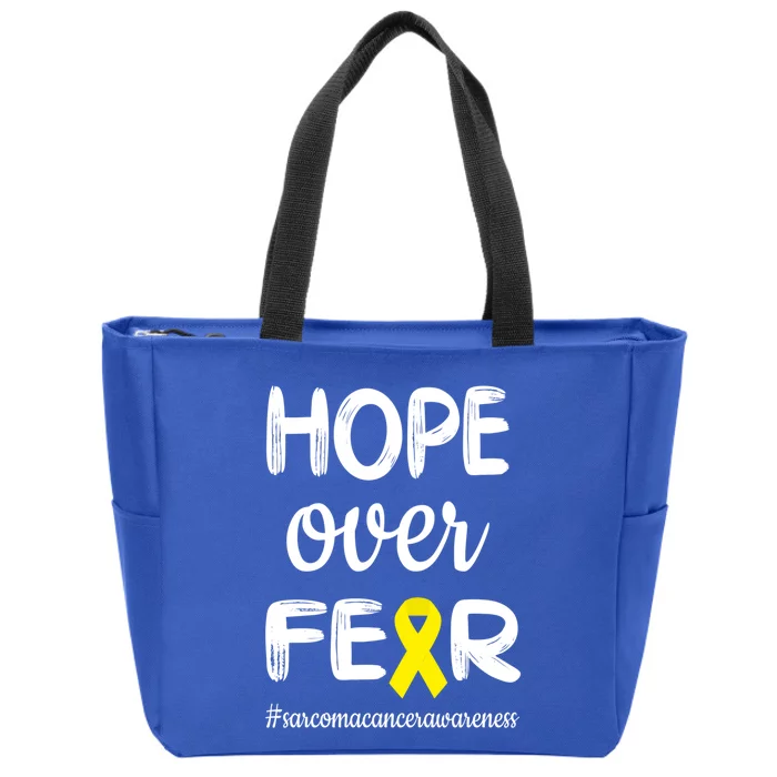 Sarcoma Cancer Awareness Sarcoma Cancer Warrior Cute Gift Zip Tote Bag