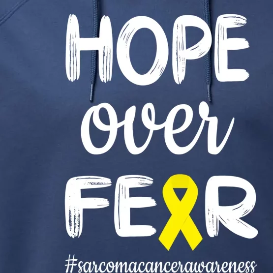 Sarcoma Cancer Awareness Sarcoma Cancer Warrior Cute Gift Performance Fleece Hoodie