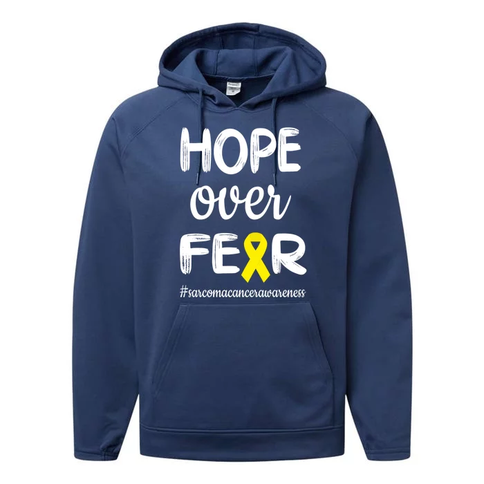 Sarcoma Cancer Awareness Sarcoma Cancer Warrior Cute Gift Performance Fleece Hoodie