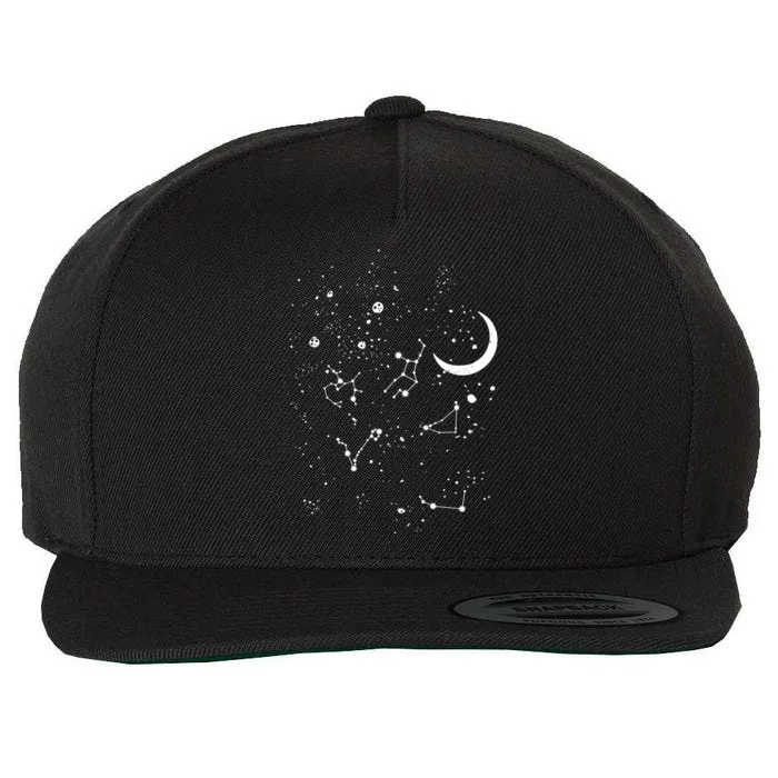 Stargazing Constellation Astronomy Lover Great Gift Wool Snapback Cap