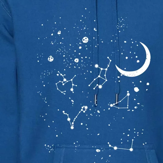 Stargazing Constellation Astronomy Lover Great Gift Premium Hoodie