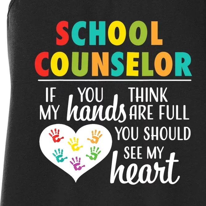 School Counselor Appreciation Back to School Counseling Women's Racerback Tank