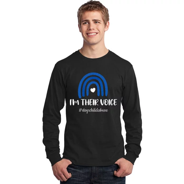 Stop Child Abuse Prevention Awareness Month Tall Long Sleeve T-Shirt