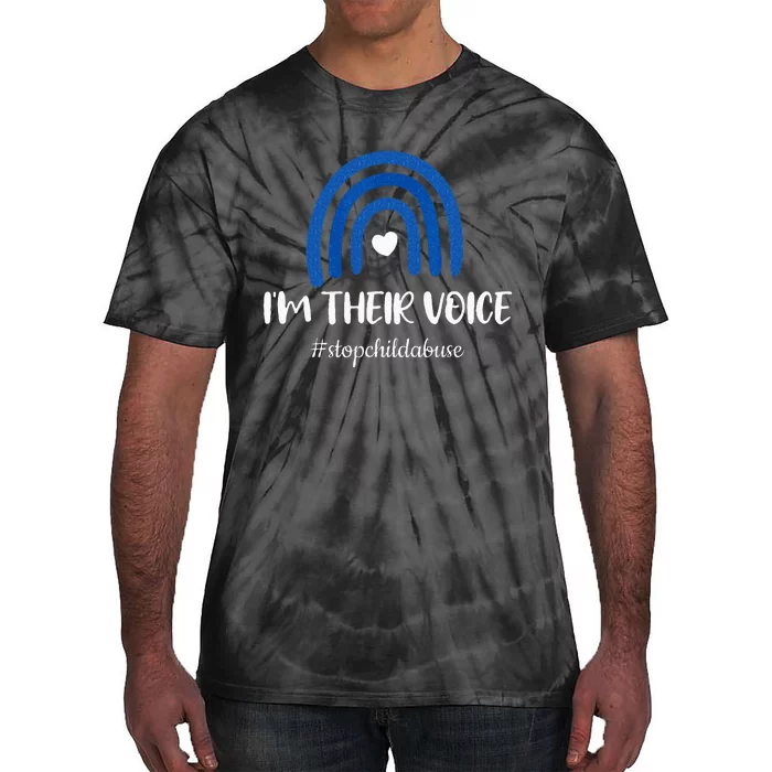 Stop Child Abuse Prevention Awareness Month Tie-Dye T-Shirt