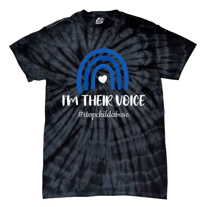 Stop Child Abuse Prevention Awareness Month Tie-Dye T-Shirt