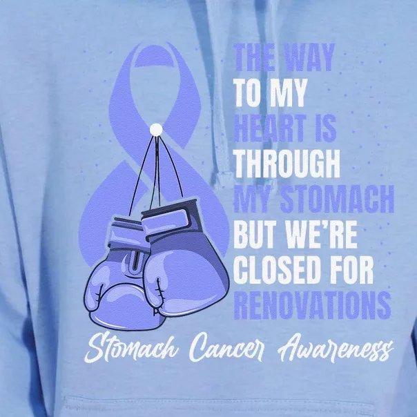 Stomach Cancer Awareness Warrior Periwinkle Ribbon Unisex Surf Hoodie