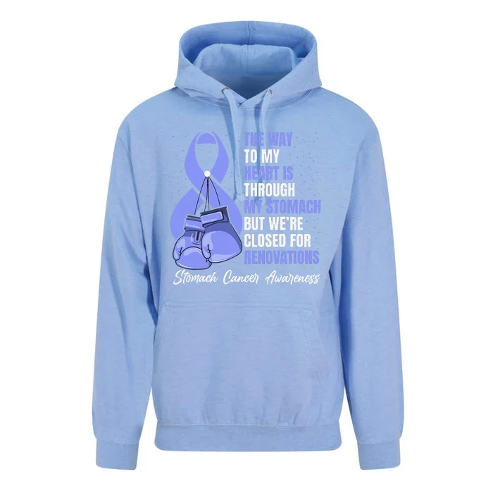 Stomach Cancer Awareness Warrior Periwinkle Ribbon Unisex Surf Hoodie