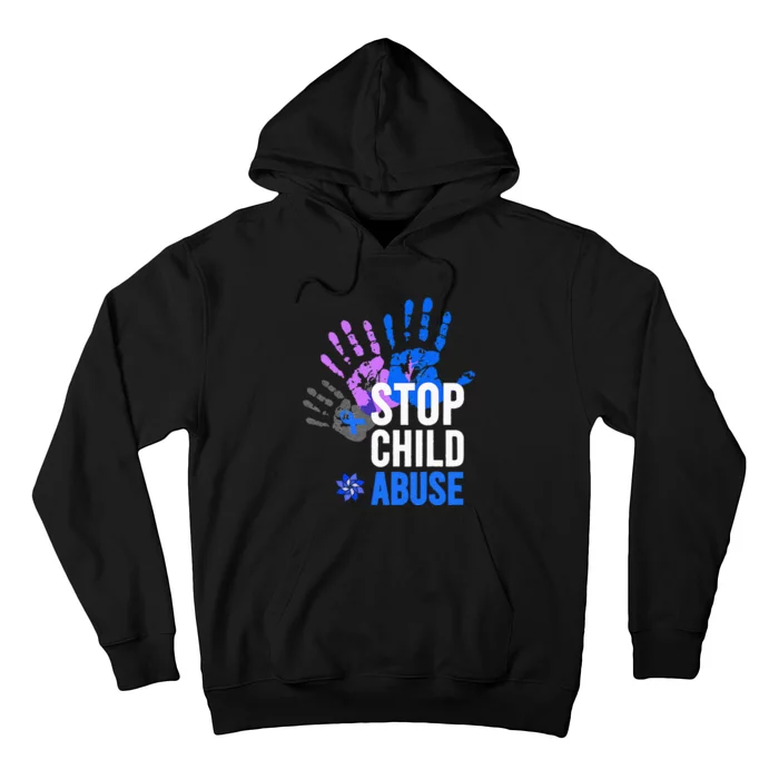 Stop Child Abuse Child Abuse Prevention Awareness Hoodie