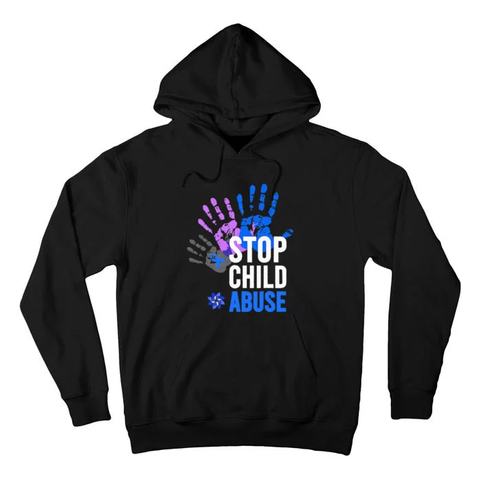 Stop Child Abuse Child Abuse Prevention Awareness Tall Hoodie