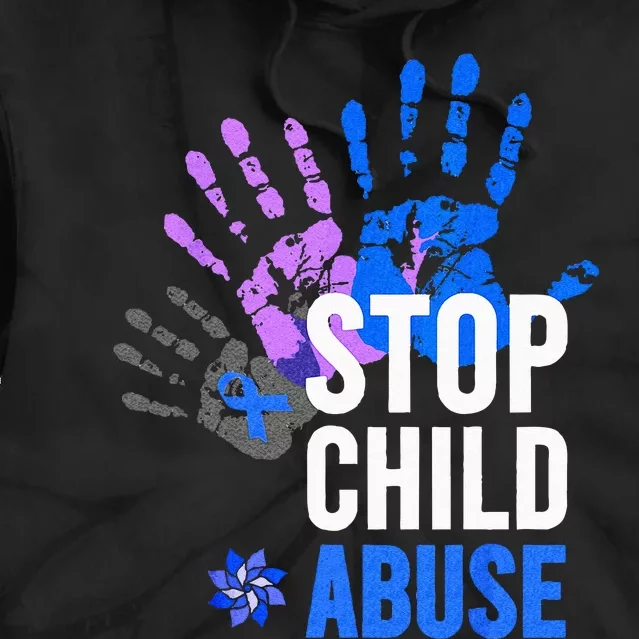 Stop Child Abuse Child Abuse Stop Child Abuse Tie Dye Hoodie