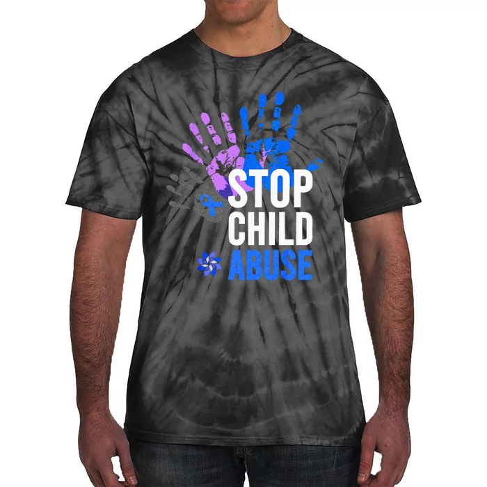 Stop Child Abuse Child Abuse Stop Child Abuse Tie-Dye T-Shirt