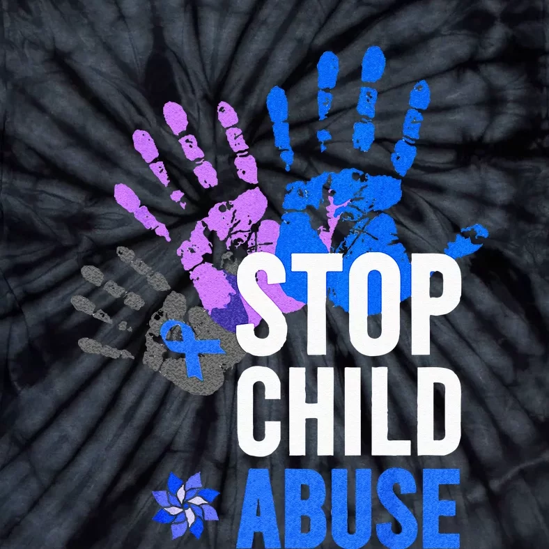 Stop Child Abuse Child Abuse Stop Child Abuse Tie-Dye T-Shirt