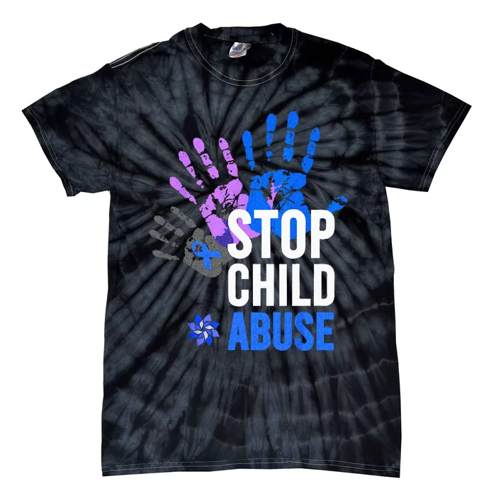 Stop Child Abuse Child Abuse Stop Child Abuse Tie-Dye T-Shirt