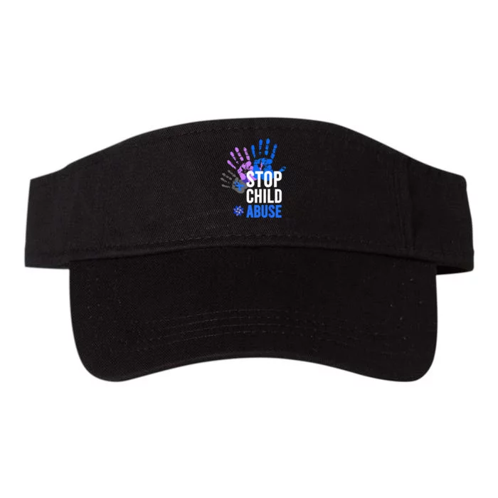 Stop Child Abuse Child Abuse Stop Child Abuse Valucap Bio-Washed Visor