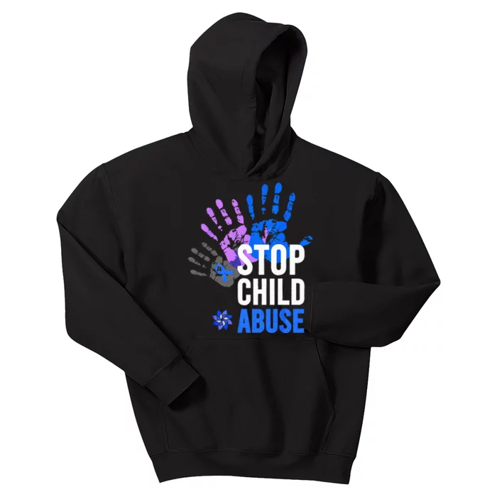 Stop Child Abuse Child Abuse Stop Child Abuse Kids Hoodie