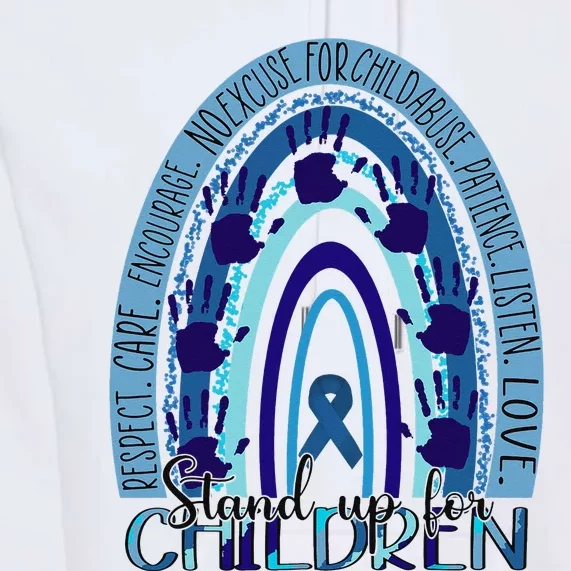 Stop Child Abuse Prevention Awareness Month Premium Hoodie