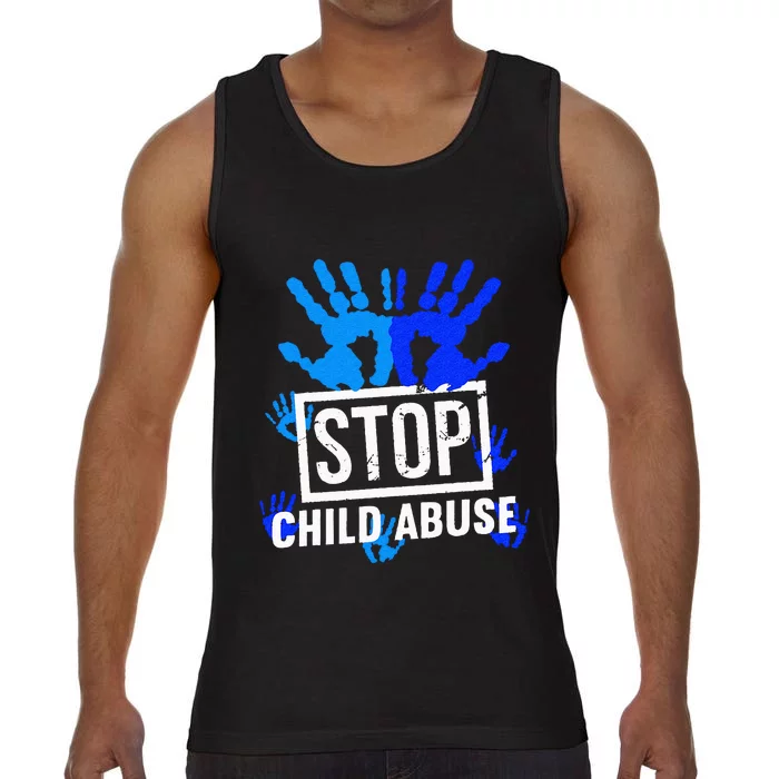 Stop Child Abuse Child Abuse Prevention Awareness Comfort Colors® Tank Top