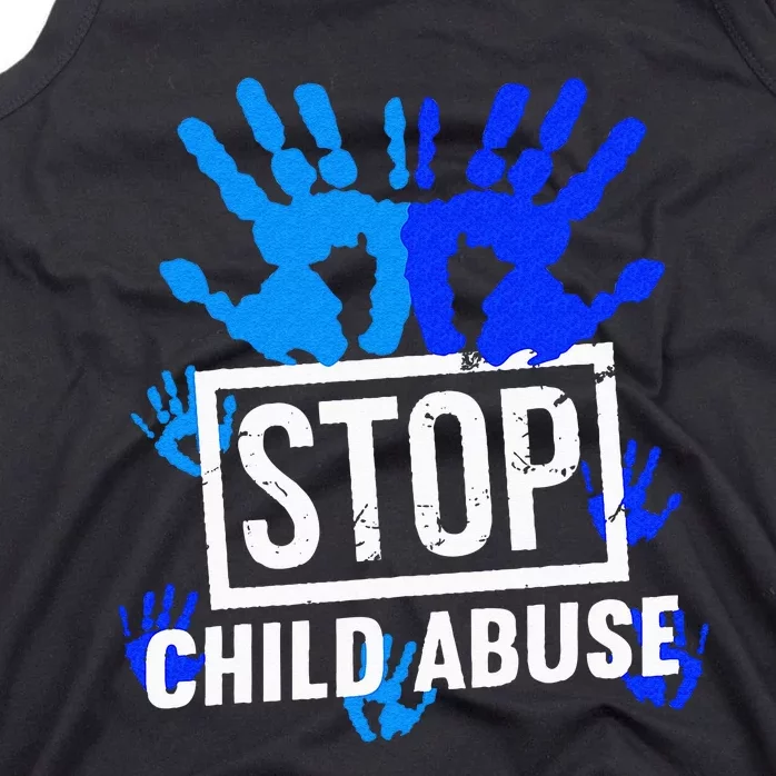 Stop Child Abuse Child Abuse Prevention Awareness Tank Top