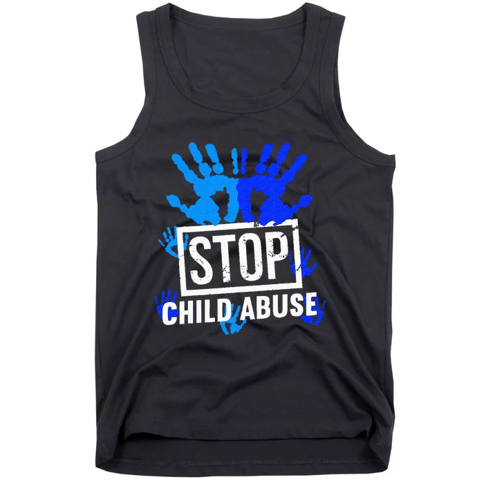 Stop Child Abuse Child Abuse Prevention Awareness Tank Top