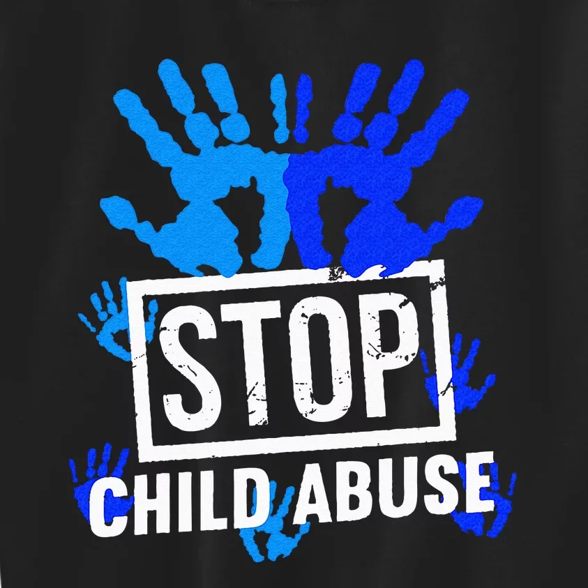 Stop Child Abuse Child Abuse Prevention Awareness Kids Sweatshirt