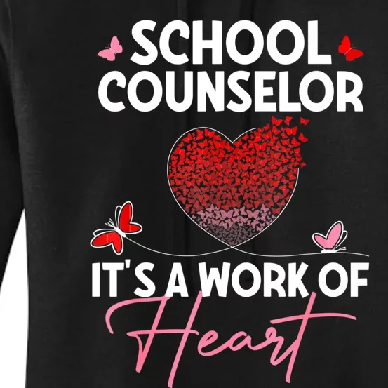 School Counselor Appreciation Gifts Valentine's Day School Women's Pullover Hoodie