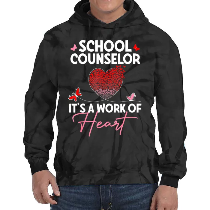 School Counselor Appreciation Gifts Valentine's Day School Tie Dye Hoodie