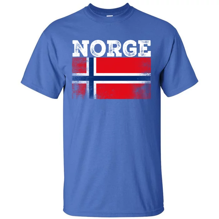 Scandinavian Culture And The Rich History Of Norge Flag Gift Tall T-Shirt