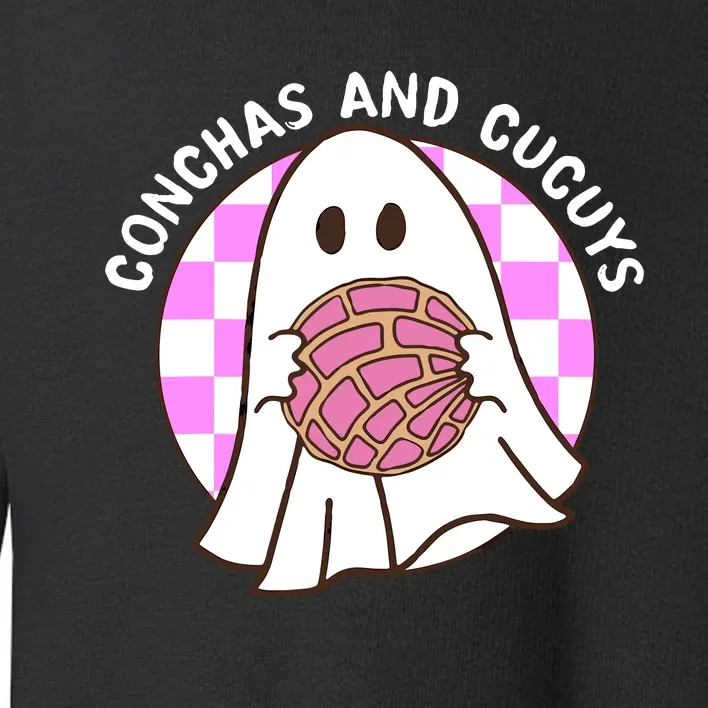 Spooky Conchas And Cucuys Mexican Ghost Halloween Costume Toddler Sweatshirt