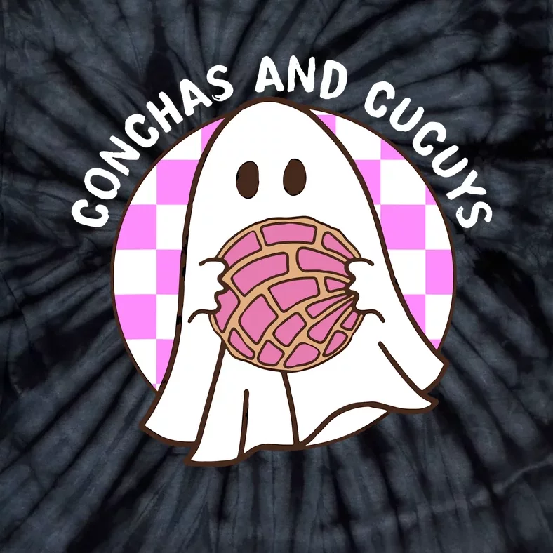 Spooky Conchas And Cucuys Mexican Ghost Halloween Costume Tie-Dye T-Shirt