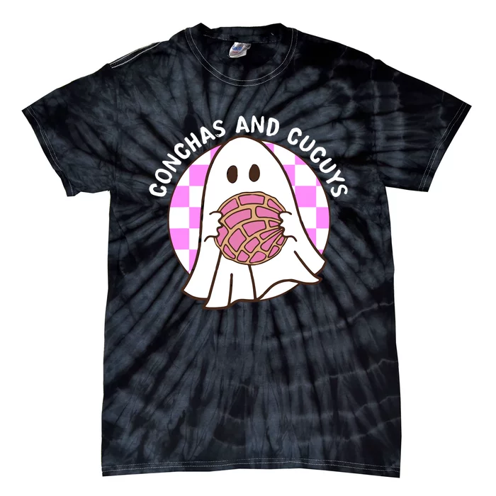 Spooky Conchas And Cucuys Mexican Ghost Halloween Costume Tie-Dye T-Shirt