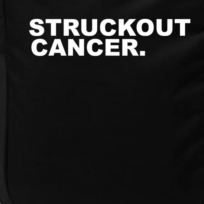 Struckout Cancer Awareness Walk Baseball For Men Women Impact Tech Backpack